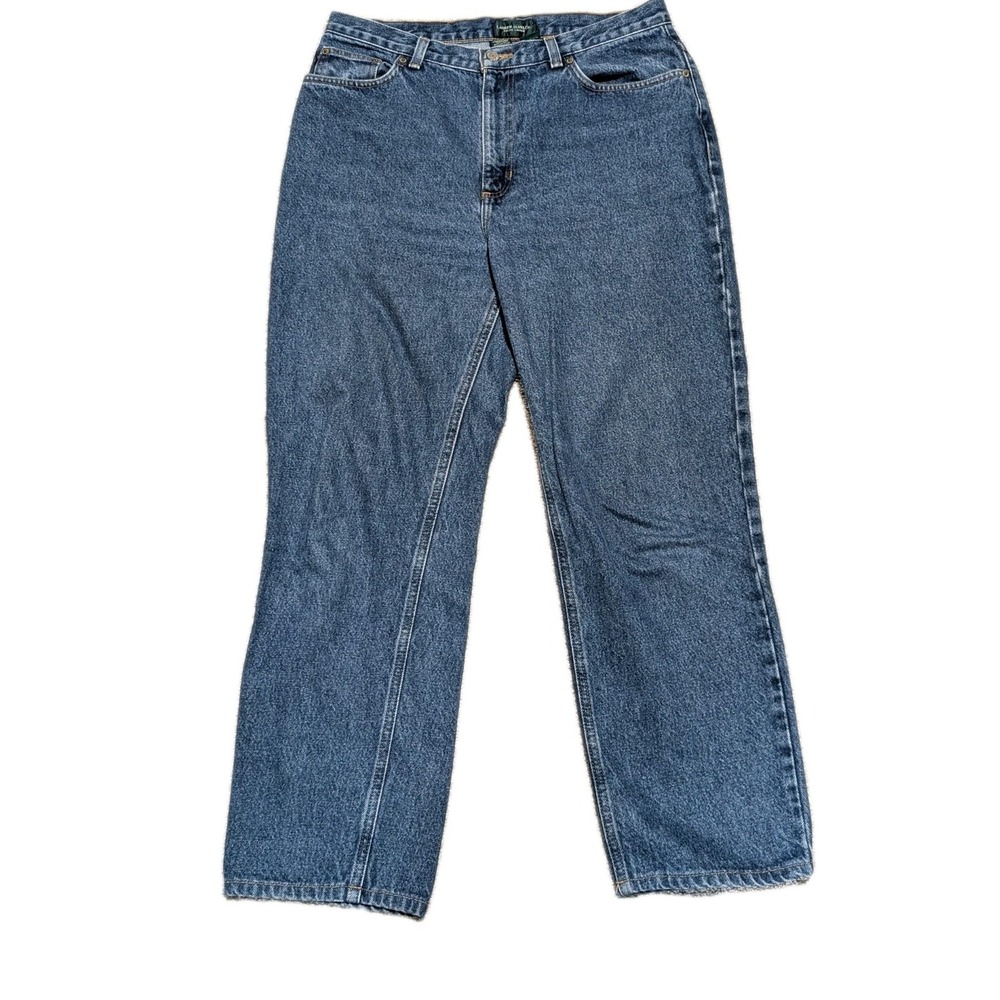 Lauren Jeans Co Vtg Womens Size 12 100% Cotton Hi Rise Medium Denim Mom Jeans